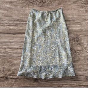 HENNA EUC WOMENS SKIRT BOTTOMS ELASTIC WAIST SUMMER OFFICE CASUAL SPRING SIZE M